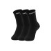 Skechers Unisex Mid-Calf Socks 3-Pack (Carbon Black), S
