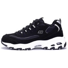 Skechers D Lites 1.0 Low Top Running Shoes Black Women's 35.5