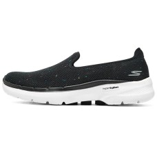 Skechers Go Walk 6 Galaxy View Lightweight Cushioning Rebound Support Low-Top Casual Shoes Women's Black Черный, 38