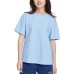 Skechers Drop Shoulder Sleeve T Shirt Women's Moon White Blue Moon White Blue/02P8, L
