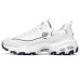 Skechers D'LITES 1.0 Slip-Resistant Height Increasing Low-Top Chunky Sneakers Women's White Blue Summer Ice Fruit, 39