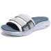 Skechers Sport Abrasion-Resistant Slide Slippers Men's Gray GRAY/Charcoal Gray, 39.5