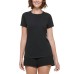 Women's Cotton Short-Sleeve Crewneck T-Shirt Черный, 2XL