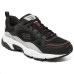 Skechers Slip-Resistant Low-Top Chunky Sneakers Men's Black Gray Color Black Gray Color, 41