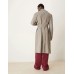 ASOS DESIGN oversized trench coat in washed stone Бежевый, L - Chest 42