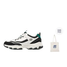 Skechers I Conik Anti Slip Wear Resistant Low Top Chunky Sneakers Men's White Black Черно-белый, 40