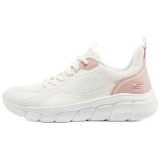 Skechers Bob's Slip-Resistant Breathable Low-Top Running Shoes Women's White Orange 36