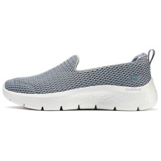 Skechers Cushioning Wear-Resistant Low-Top Casual Shoes Women's Gray/Light Purple Gray/light purple, 39