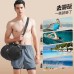 LINING Swimsuit Sets Men 022 swimsuit + 814 swim trunks + 808 swim cap, L