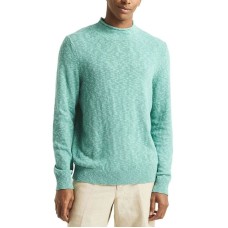Men's Slub Linen Crewneck Sweater Голубой, S