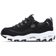 Skechers D Lites Sneakers Black/Silver Women's 39