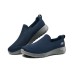 Skechers Cushioned Slip-Resistant Low-Top Casual Shoes Men's Navy Синий, 42.5