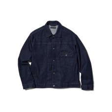 UNIQLO SS22 Denim Jacket Unisex Dark Blue Синий, S