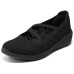 Skechers Modern Comfort Slip Resistant And Breathable Low Top Casual Shoes Women's Black Черный, 36