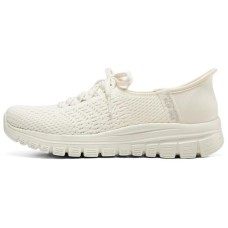 Skechers Slip Ins Anti-Slip Wear-Resistant Low-Top Casual Shoes Women's Ivory Бежевый, 36
