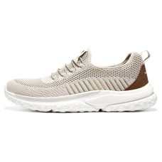 Skechers Solvano Anti-Slip Wear-Resistant Low-Top Casual Shoes Men's Brown White 41