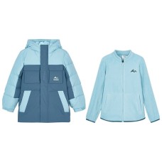 Skechers Grade School Down Jackets / Vests Paulownia Gray Blue, 140