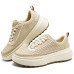 Skechers Court Classics Cushioned Wear-Resistant Breathable Low-Top Casual Skateboard Shoes Women's Wheat Natural Wheat, 38