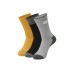 Skechers Mid Calf Socks Unisex 3 Pack 3 Pack (Gray/Black/Toffee/03XP), S