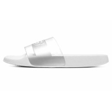 Skechers Sandals EVA Rubber Sole Stitching Slide Slippers Women's White Silver 39