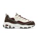 Skechers D'LITES 1.0 Cushioning Anti-Slip And Wear-Resistant Low-Top Chunky Sneakers Women's Burgundy Brown Красно-коричневый, 35