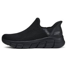 Skechers Go Walk Fle Slip-Ins Flash Technology Breathable Quick Dry Low-Top Casual Shoes Men's Black Черный, 41.5