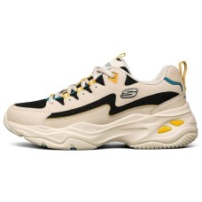 Skechers D'LITES 4.0 Cushioning Anti-Slip Wear-Resistant Breathability Low-Top Chunky Sneakers Men's Natural 39.5