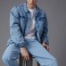 GAP Denim Jackets Men Blue Синий, L