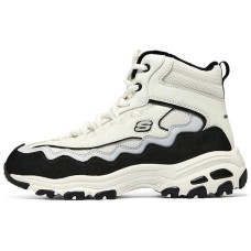 Skechers D'Lites New Lane Sneaker 'White Black Grey' Women's White gray, 37.5