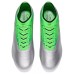 Skechers MEN'S GO BASKETBALL Artificial Ground Slip-Resistant Coverage Soccer Shoes Men's Silver Green Silver/Lemon, 42