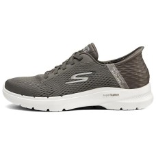 Skechers Hands Free Slip-Ins Cushioning Low-Top Casual Shoes Men's Brown Коричневый, 40