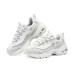 Skechers D'LITES 1.0 Wear-resistant And Lightweight Low-Top Chunky Sneakers Women's White Белый, 38