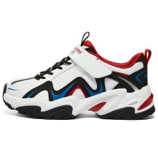 Skechers Kids' Casual Shoes Grade School White Blue/Red, 28.5