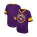 Big Girls Purple LSU Tigers Tomika Tie-Front V-Neck T-shirt Фиолетовый, M
