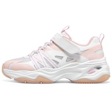 Skechers D'LITES Series 4 Anti-Slip And Wear-Resistant Rebound Kids Lifestyle Shoes Pink Teenagers 34