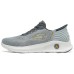 Skechers WOMEN'S GO WALK Anti-Slip Wear-Resistant Low-Top Casual Shoes Men's Gray Серый, 39.5
