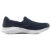 Skechers Cushioning Anti Slip Wear Resistant Breathable Lightweight Rebound Low Top Casual Shoes Men's Marine Blue 44