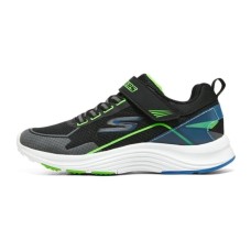 Skechers Slip-Resistant Anti-Kick Low-Top Kids' Running Shoes Black Green Teenagers Черно-зеленый, 31