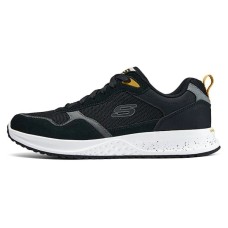 Skechers Cushioning Breathable Low-Top Running Shoes Men's Black Черный, 45.5