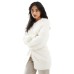 Cotton On faux hair longline cardigan in ecru XS - US 4
