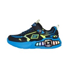 Skechers Anti Slip Wear Resistant Low Top Kids' Running Shoes Black Blue Children Aged 3 7 Years Old Black Blue, 30
