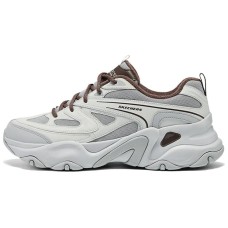 Skechers DLITES Wear-Resistant Slip-Resistant Low-Top Chunky Sneakers Men's Gray Серый, 43