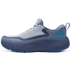 Skechers GO RUN Slip Resistant, Abrasion Resistant, Breathable, Lightweight Low Top Running Shoes Men's Blue Gray Blue Gray, 45