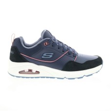Skechers Uno Retro One 183020 Mens Blue Leather Lifestyle Sneakers Shoes 10.5