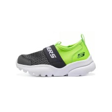 Skechers Razor Fle Wear resistant And Lightweight Low Top Toddler Shoes Black Green Infant And Toddler Черно-зеленый, 25