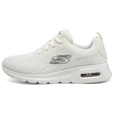 Skechers Sport Anti Slip Wear Resistant Low Top Casual Shoes Women's White Black Черно-белый, 35