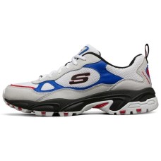 Skechers Stamina Running Shoes White/Black/Blue 43