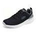 Skechers Cushioning Anti-Slip And Wear-Resistant Low-Top Casual Running Shoes Men's Black White Черно-белый, 41