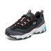 Skechers DLITES Anti-Slip Wear-Resistant Low-Top Chunky Sneakers Women's Black Blue Pink Black Blue Pink, 35.5