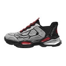 Skechers Hands Free Slip Ins Anti Slip Wear Resistant Low Top Kids Lifestyle Shoes Black Gray Kids' Black Gray Color, 27.5
